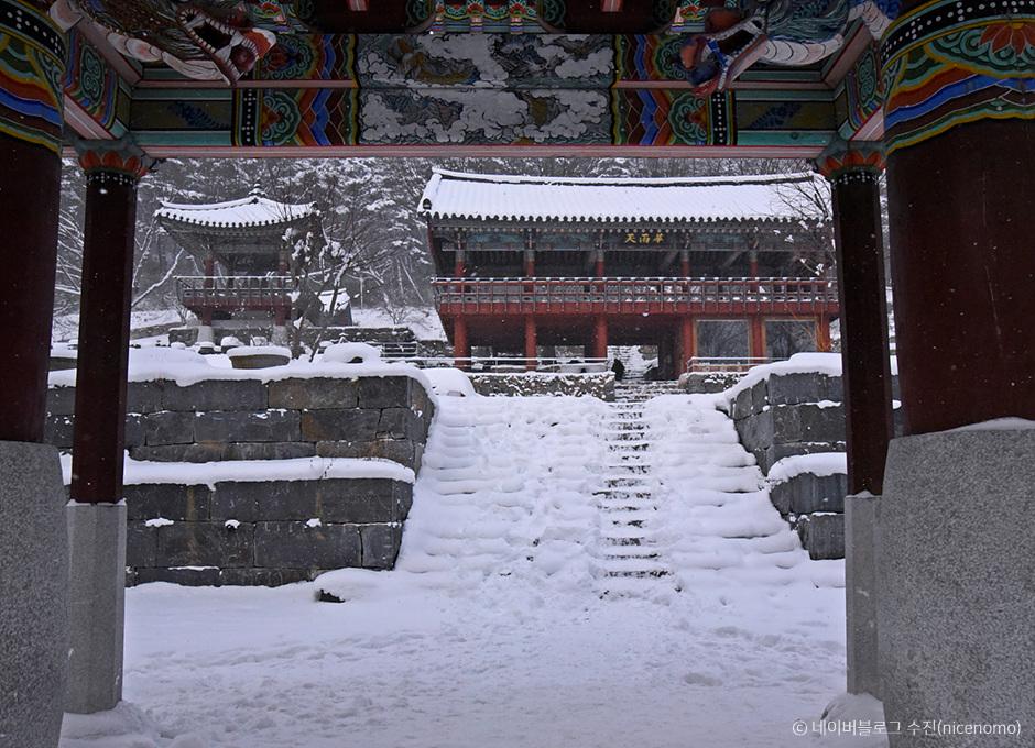 만연사로 들어가는 고즈넉한 길