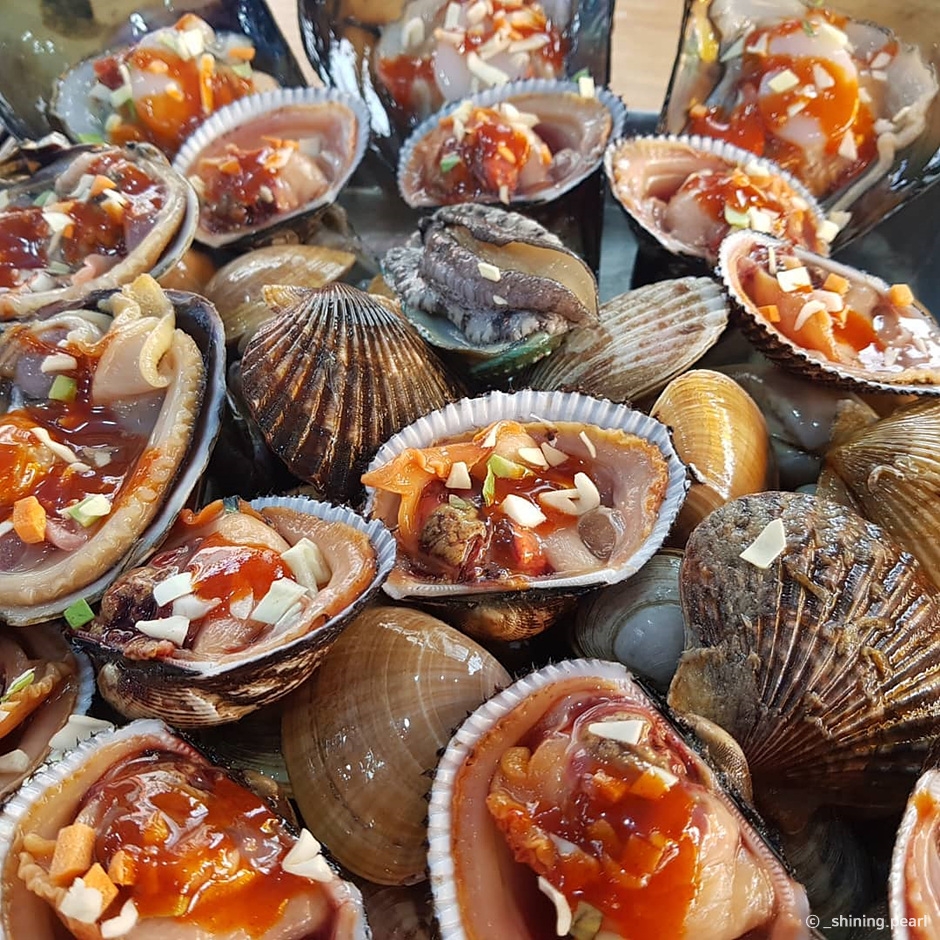 진주빛조개구이