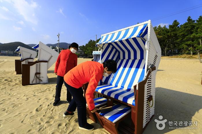 신지명사십리해수욕장 해양치유 비치바스켓 1