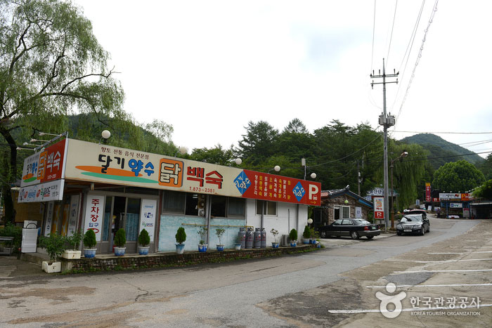 닭 울음소리 들리는 약수로 끓여낸 ‘청송 달기약수닭백숙’> 여행기사... 들리는 약수로 끓여낸 ‘청송 달기약수닭백숙’> 여행기사 :대한민국... 