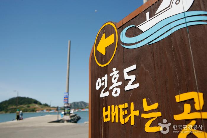 거금도 신양선착장에서 연홍도 가는 배를 탄다.
