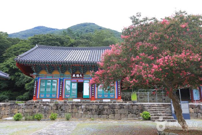 운림산방과 이웃한 쌍계사 경내