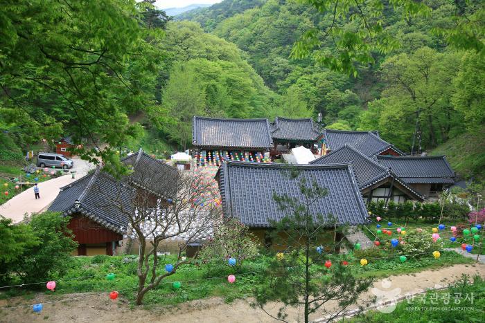 장곡사 상 대웅전에서 바라본 경내