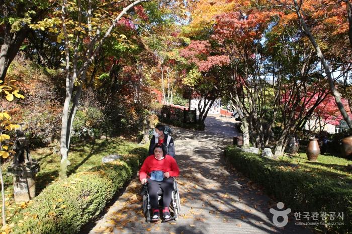 중남미문화원은 경사가 심한 구간이 있어서 휠체어로 이동 시 동행인의 도움이 꼭 필요하다
